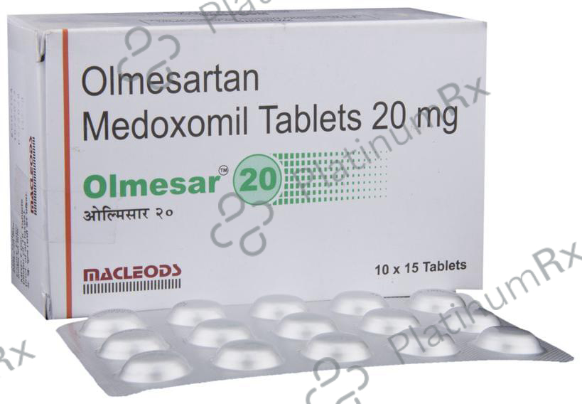 Olmesar 20mg Tablet 15s