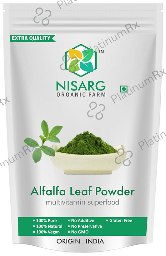 Nisarg Organic Farm Alfalfa Leaf Powder 200 gm