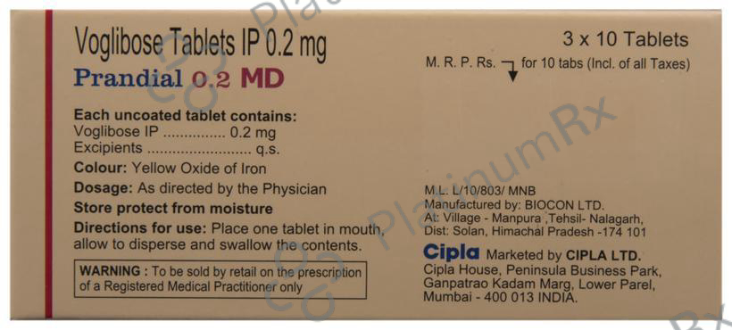 Prandial MD 0.2mg Tablet 10s