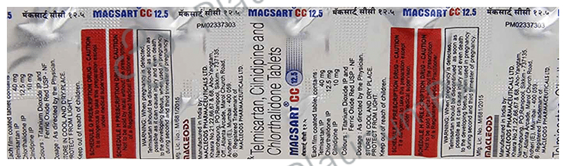 Macsart CC 12.5/10/40mg Tablet 10s