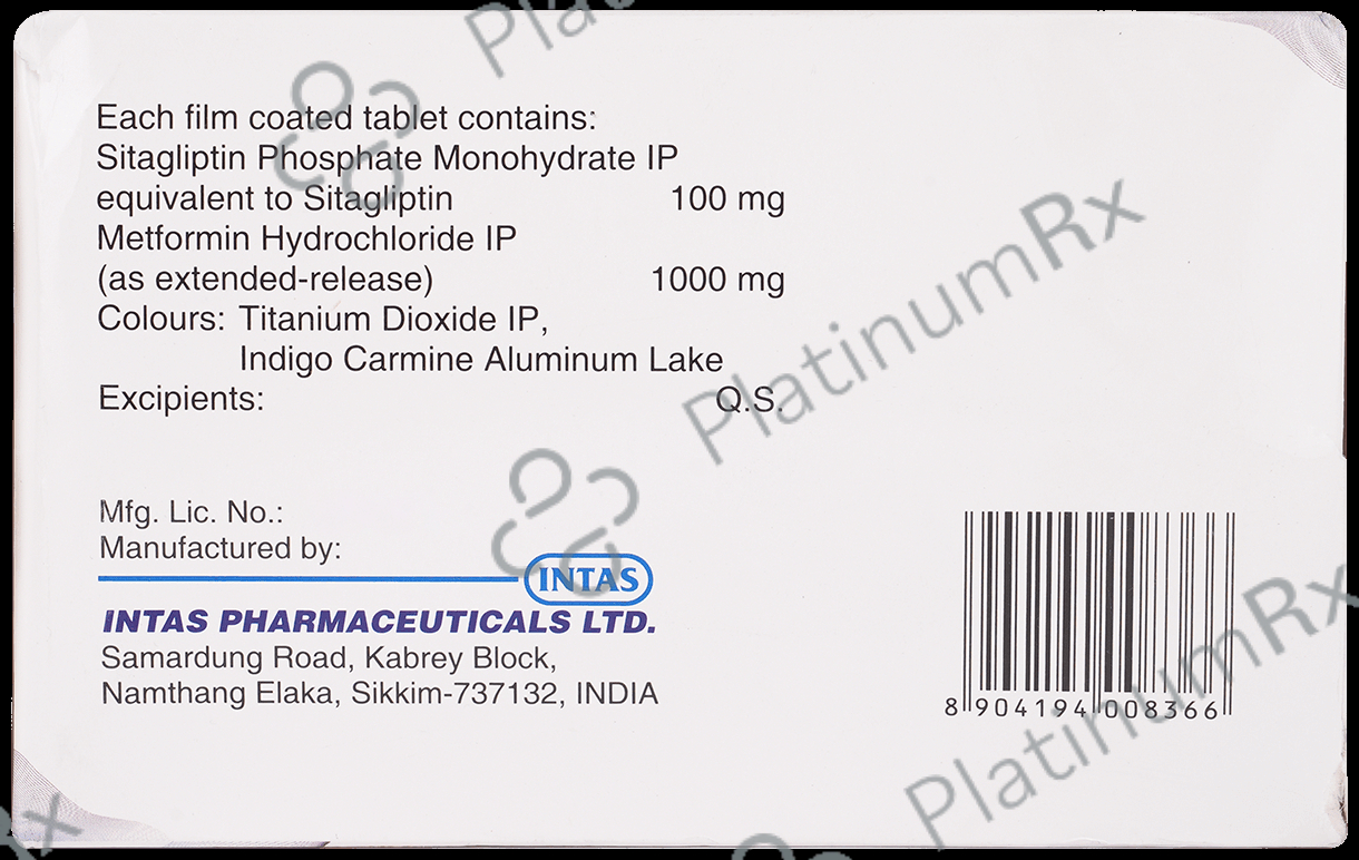 Ignalis M 100/1000mg Tablet ER 10s