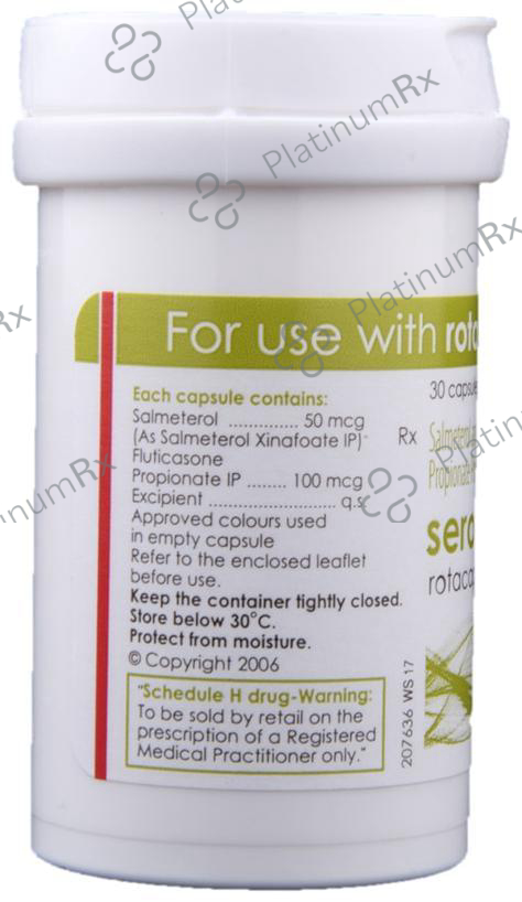 Seroflo 100/50mcg Capsule 30s