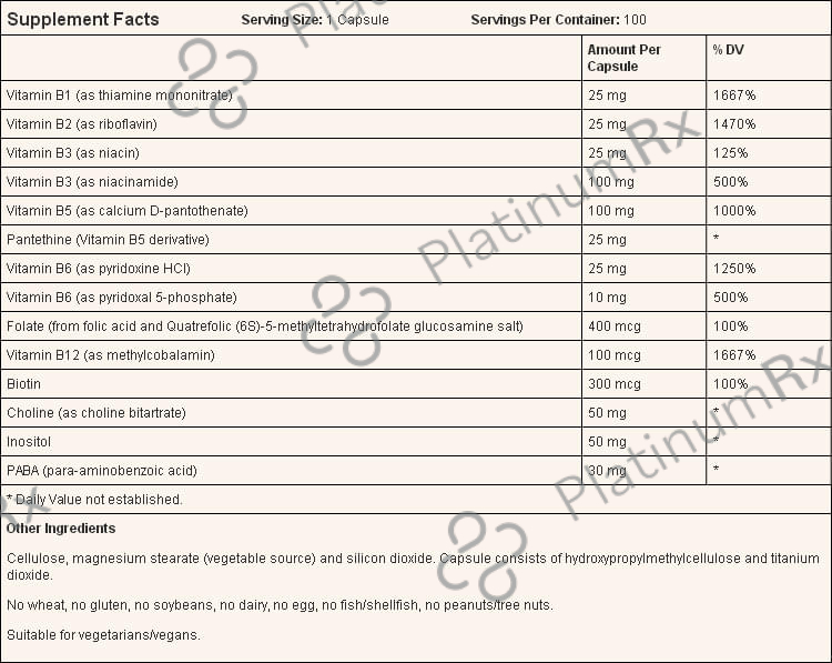 Jarrow Formulas B-Right Capsule - With Methylcobalamin B12, Pantethine & P-5-P