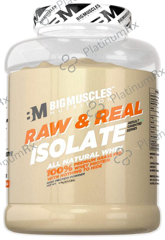 Big Muscles Raw & Real Isolate Whey Protein Powder 4 lb