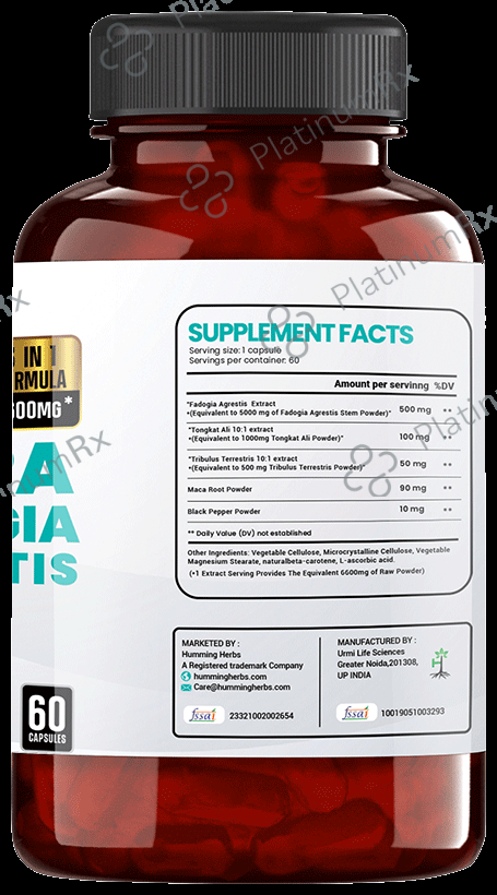 Humming Herbs Ultra Fadogia High Strength Capsule 60 capsules
