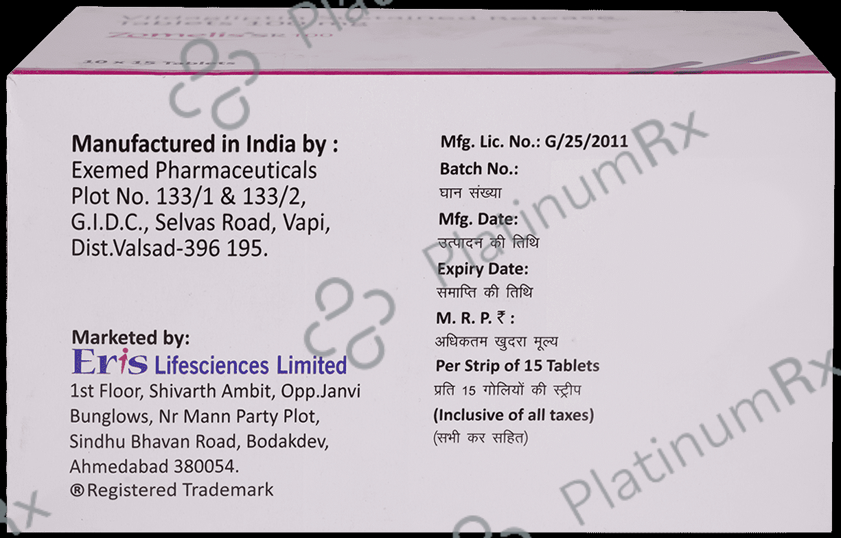 Zomelis SR 100mg Tablet SR 15s