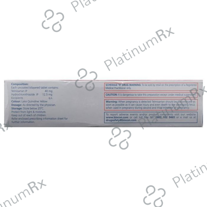 Telmisat H 12.5/40mg Tablet 10s