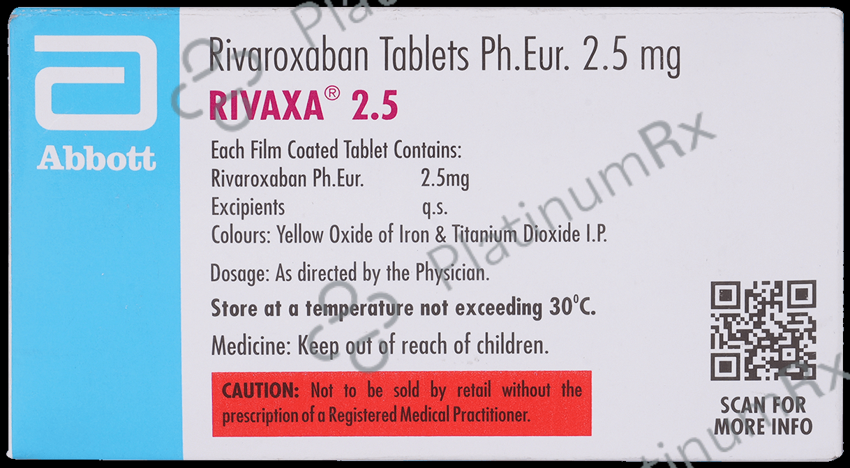 Rivaxa 2.5mg Tablet 14 tablets