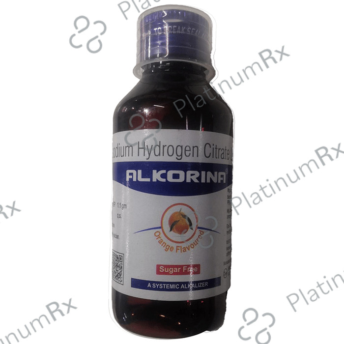 Alkorina Syrup Orange Sugar Free