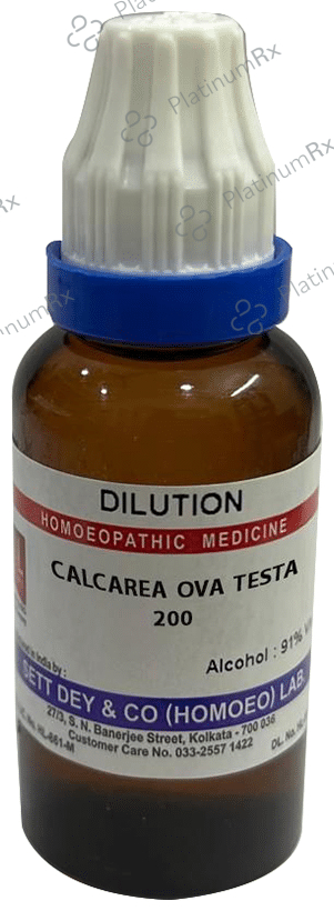Sett Dey Calcarea Ova Test Dilution 200