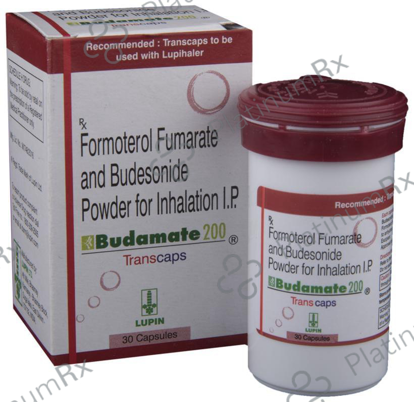 Budamate 200/6mcg Capsule 30s