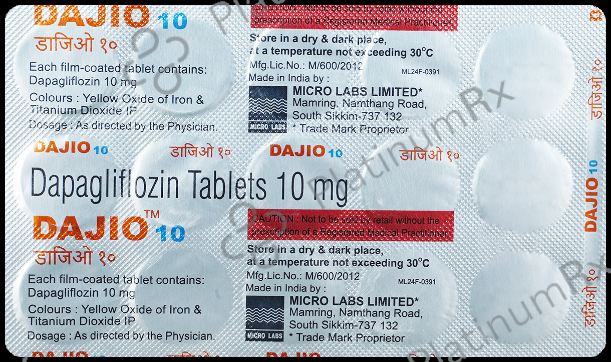Dajio 10mg Tablet 15s