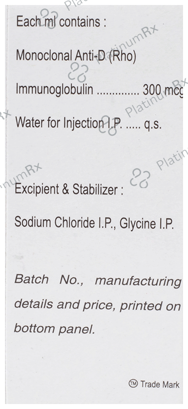Rhoclone 300mcg Injection