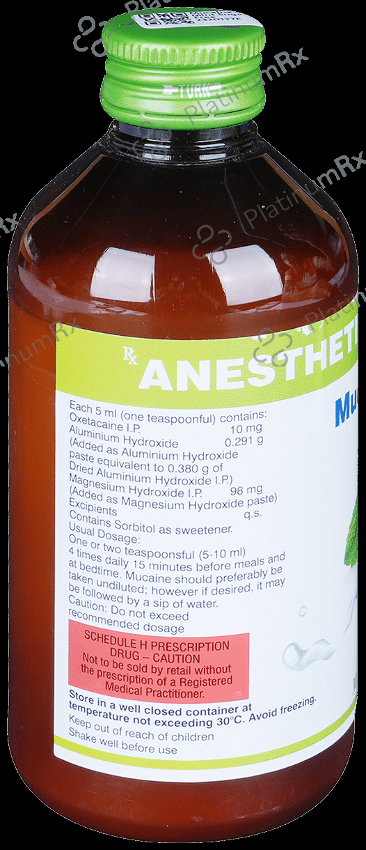 Mucaine Gel Mint Oral Suspension200ml