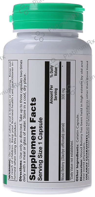 Solaray Wood Betony 300mg Capsule
