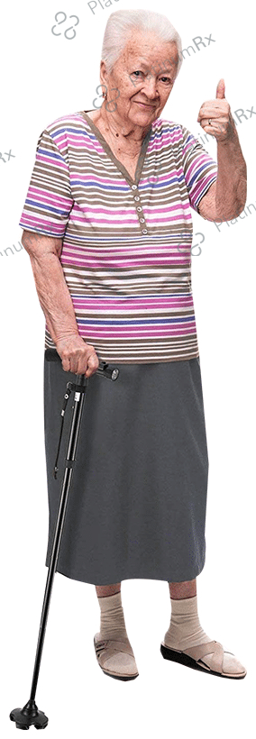 MCP Magic LED Folding Walking Stick Black
