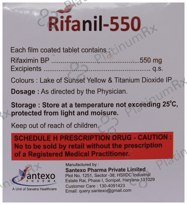 Rifanil 550 Tablet