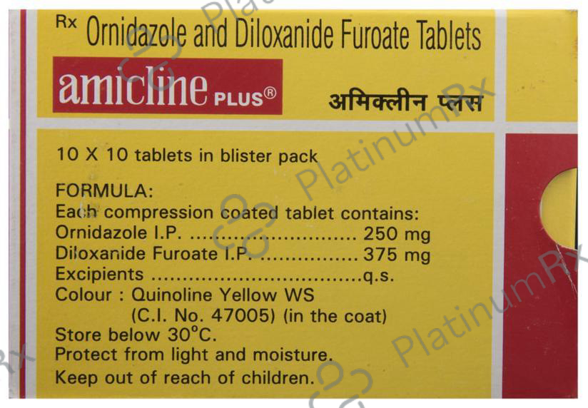 Amicline 375/250mg Plus Tablet 10s