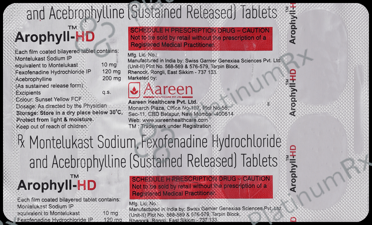 Arophyll HD 10mg/120mg/200mg Tablet