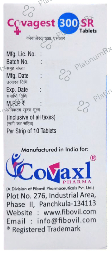 Covagest 300mg Tablet SR