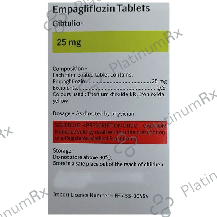 Gibtulio 25mg Tablet 10s