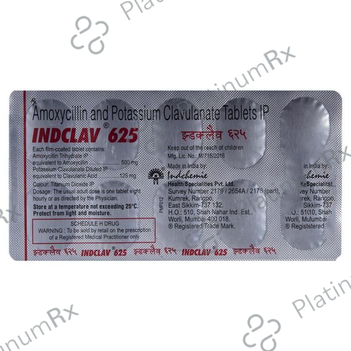 Indclav 625mg Tablet 10s