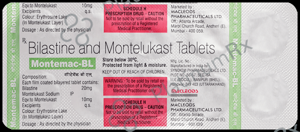 Montemac BL 20/10mg Tablet 10s