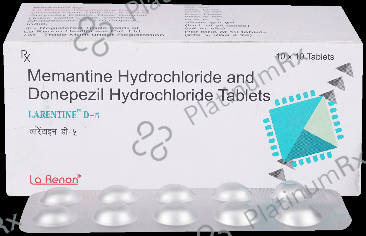 Larentine D 5mg/5mg Tablet