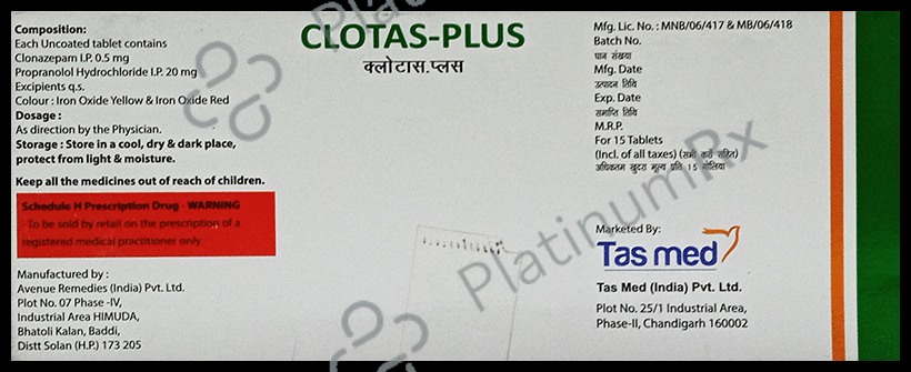 Clotas-Plus Tablet 15 Tablet