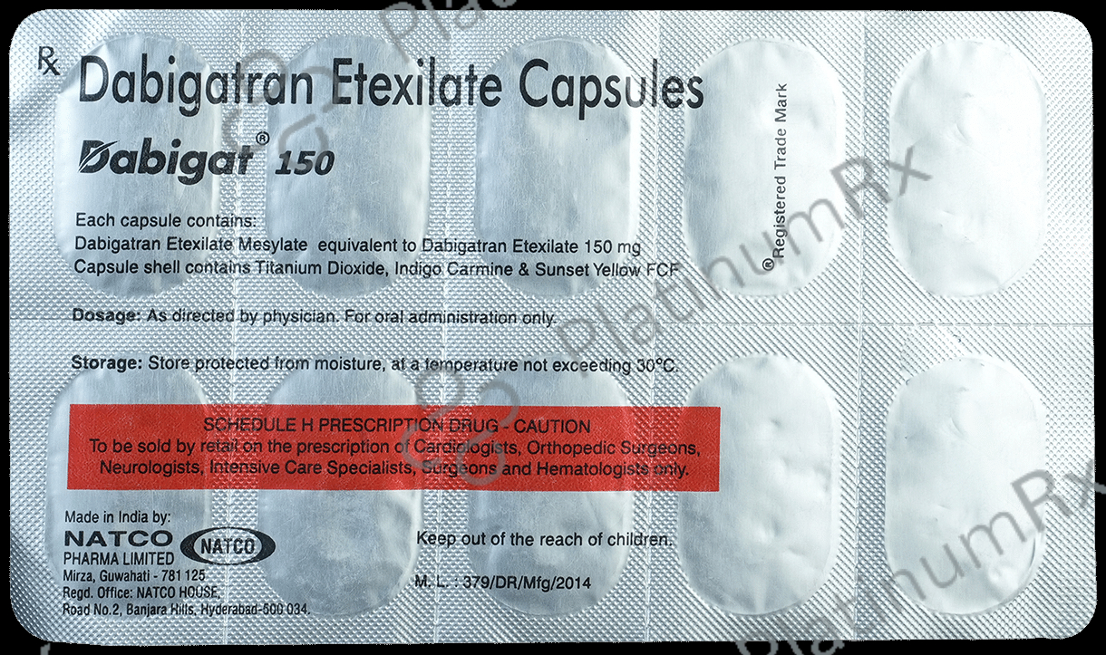Dabigat 150mg Capsule 10s