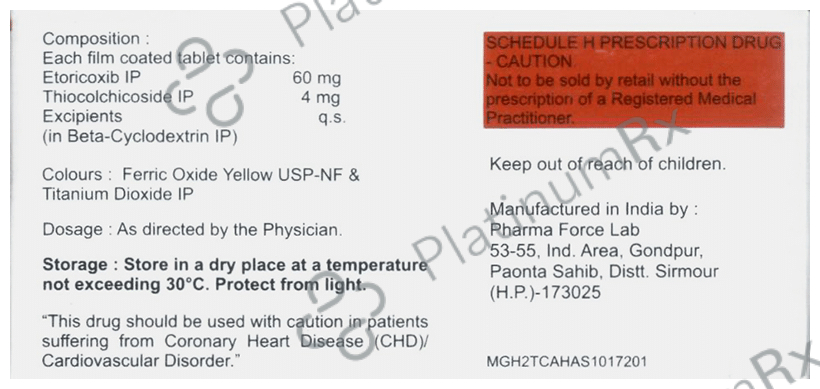 Brutaflam MR 60/4mg Tablet 10s