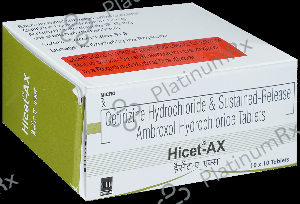 Hicet AX 85mg Tablet SR 10s