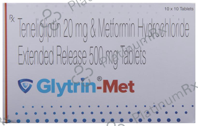 Glytrin Met 500/20mg Tablet ER 10s