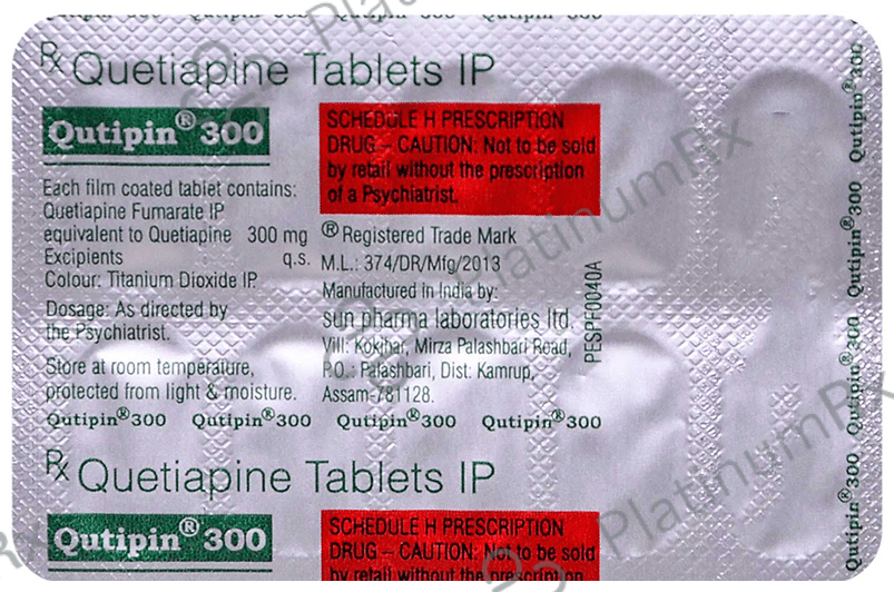 Qutipin 300mg Tablet 10s