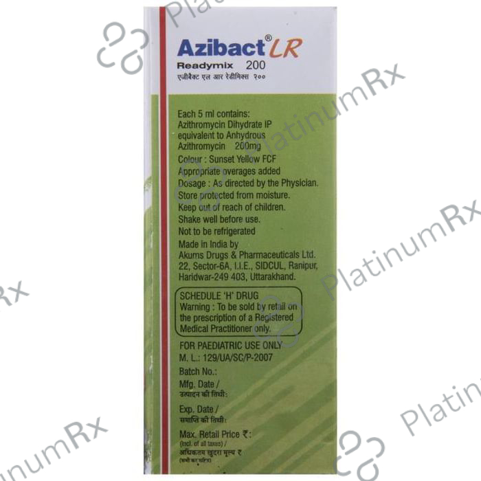 Azibact LR 200mg Readymix 30ml