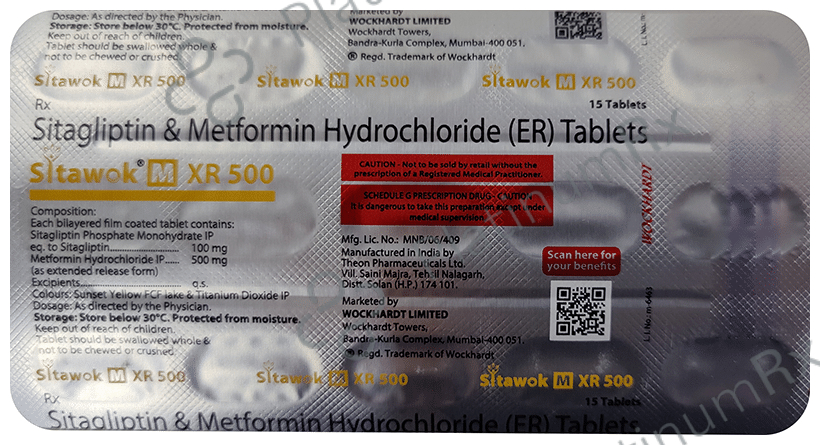 Sitawok M XR 500 Tablet