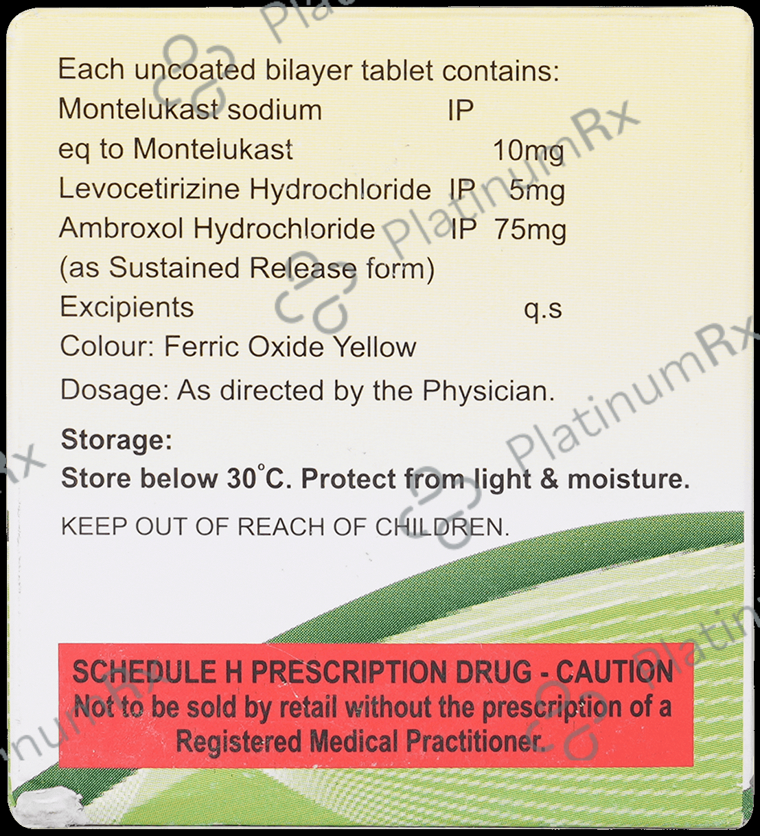 Odimont AL 75/5/10mg Tablet 10s