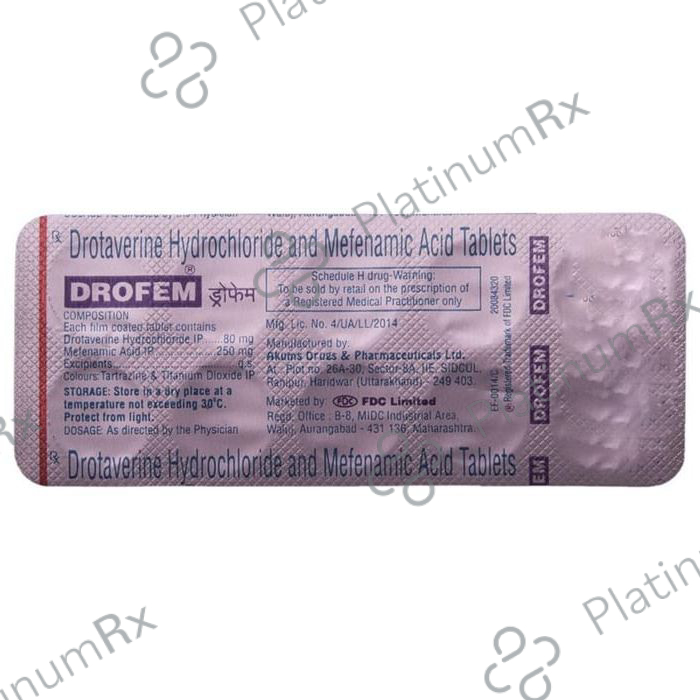 Drofem 80/250mg Tablet 10s