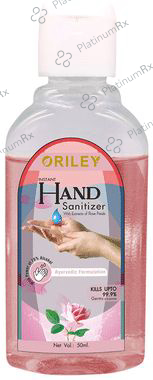 Oriley Instant Hand Sanitizer with Extracts of Rose Petals