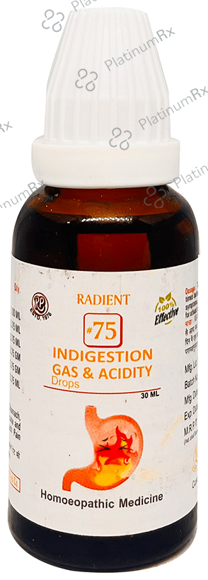 Radient #75 Indigestion Gas and Acidity Drops
