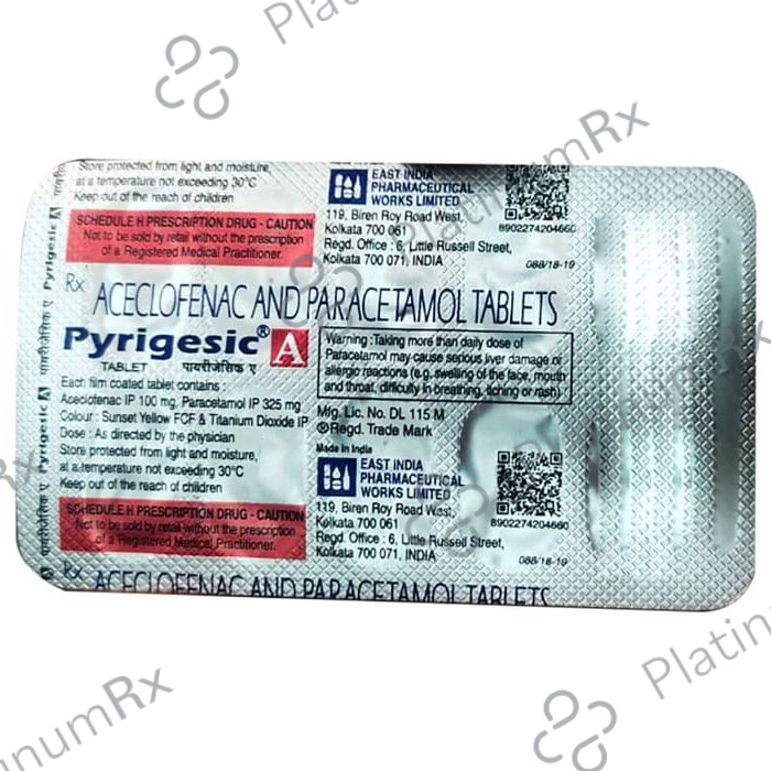 Pyrigesic A 100mg/325mg Tablet