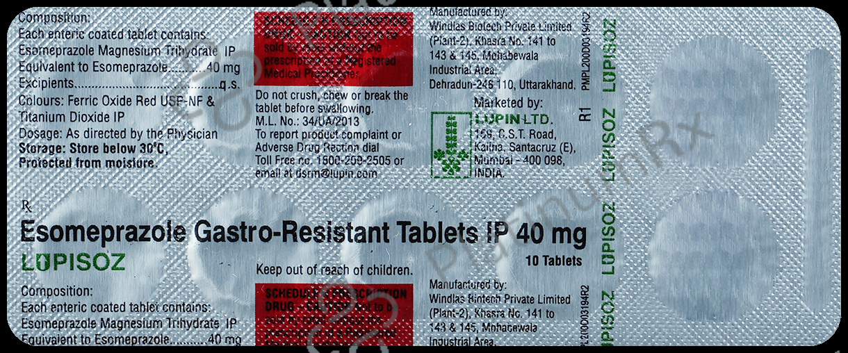 Lupisoz 40mg Tablet 10s