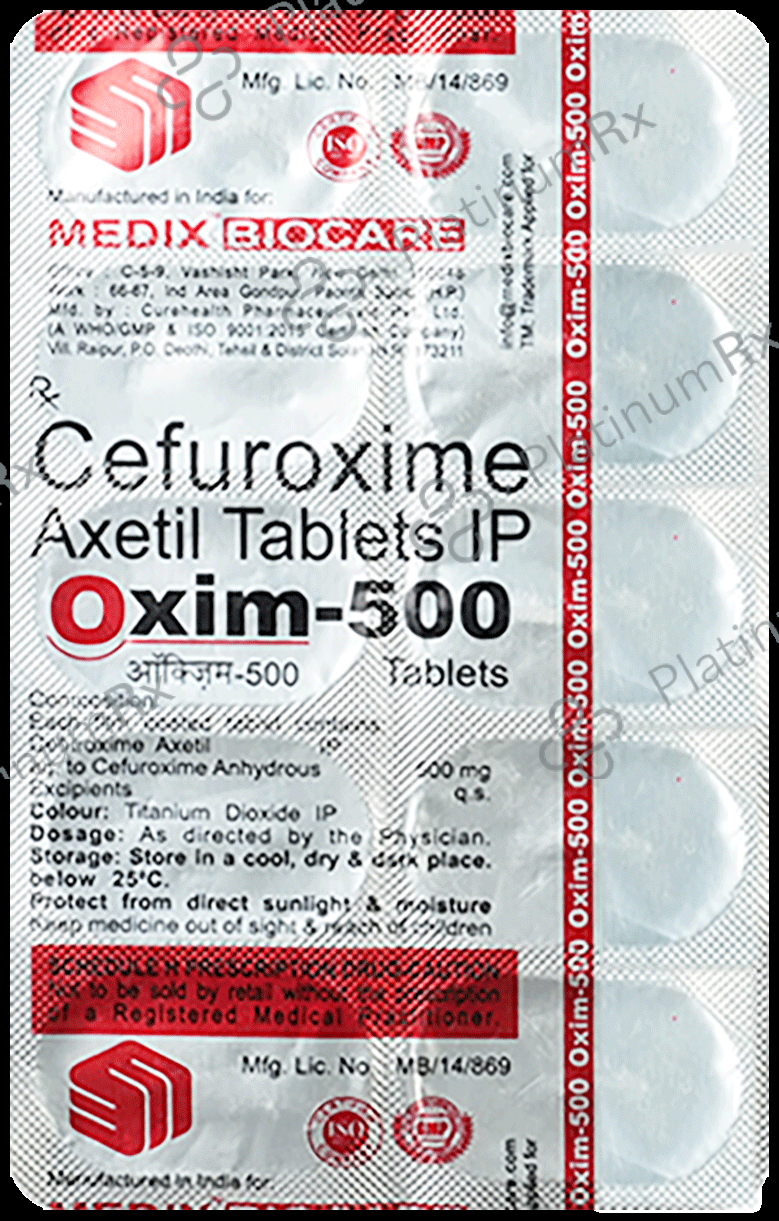 Oxim 500mg Tablet