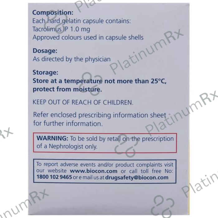 Tacrograf 1mg Capsule 10s