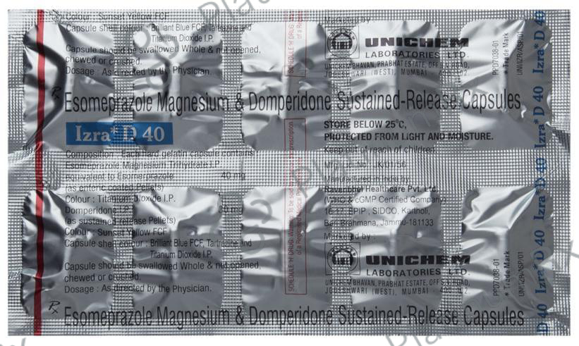 Izra D 40/30mg Capsule SR 10s