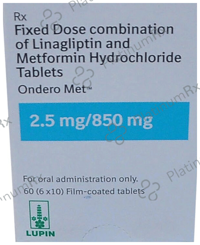 Ondero Met 850/2.5mg Tablet 10s