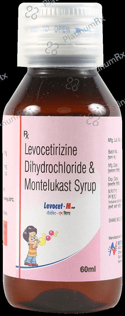 Levocet M 2.5/4mg Syrup 60ml