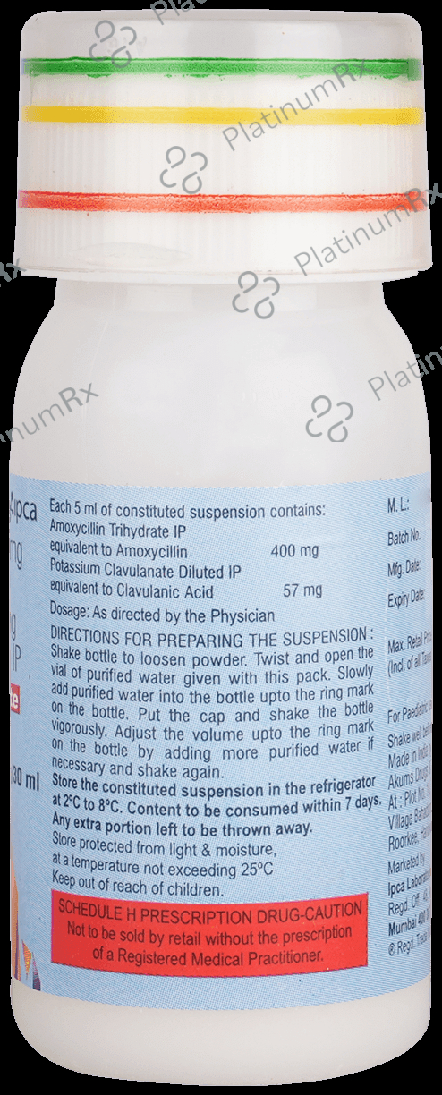Rapiclav Forte 400/57mg Dry Syrup 30ml