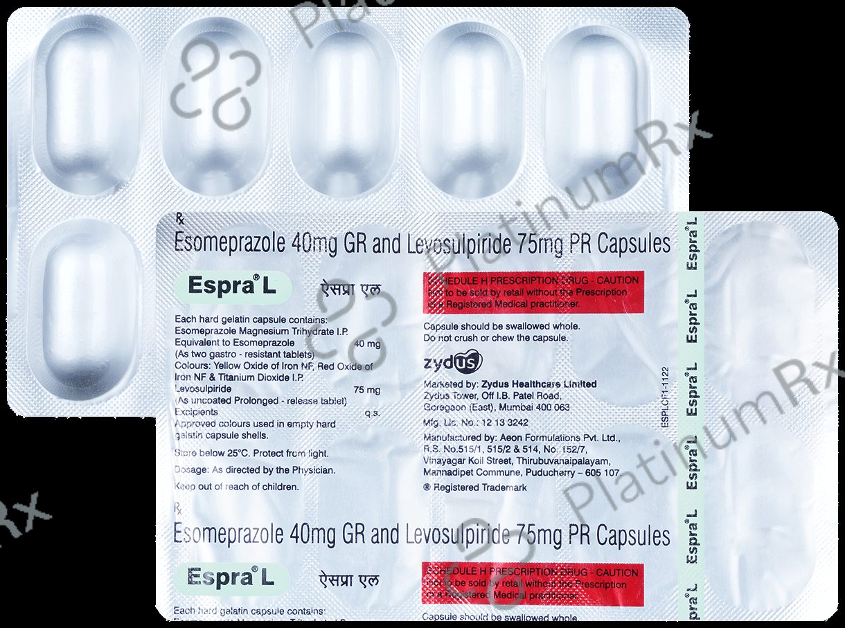 Espra L 75mg/40mg Capsule