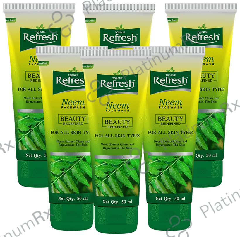 Refresh Neem Face Wash (50ml Each) 6 Tubes